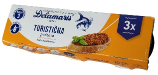 Delamaris turistička pašteta 3*95 gr