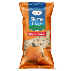 Sjeme tikve (pečeno)  PAKIRANJE: 50 g, 100 g